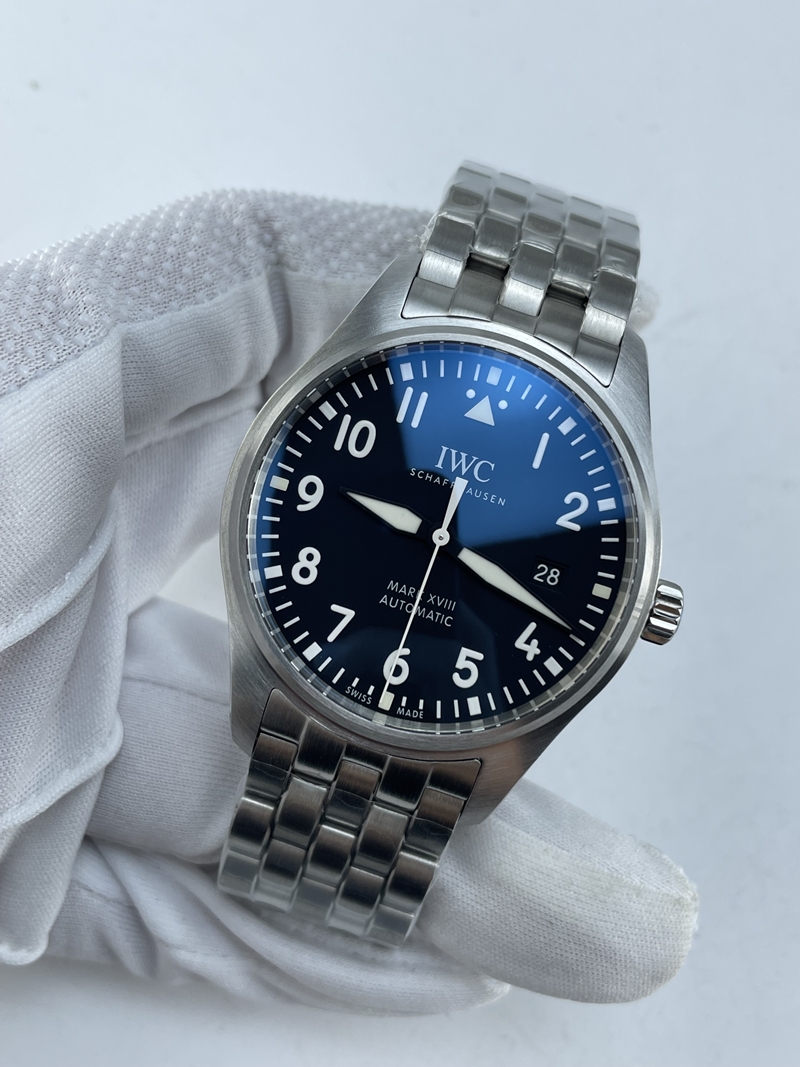 (당일출고/2~3일도착)NO.147/V7공장 IWC 파일럿 마크18 블랙다이얼